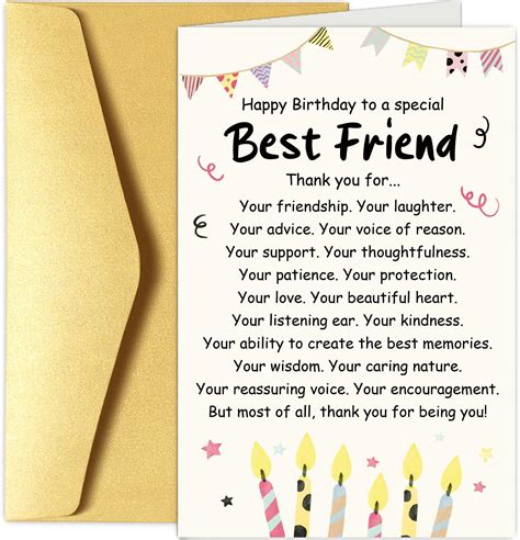 Blinkblink Happy Birthday Friend Card Birthday Greeting Card For Friend With Seal