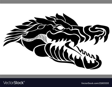 Crocodile head Royalty Free Vector Image - VectorStock