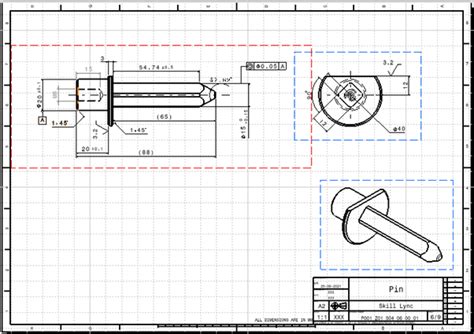 2d Detailing Of Clamp Units And Pin Units Skill Lync