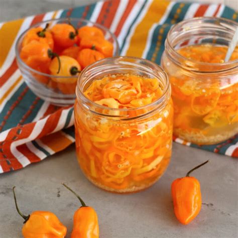 Pickled Habanero Peppers Kitchen Divas