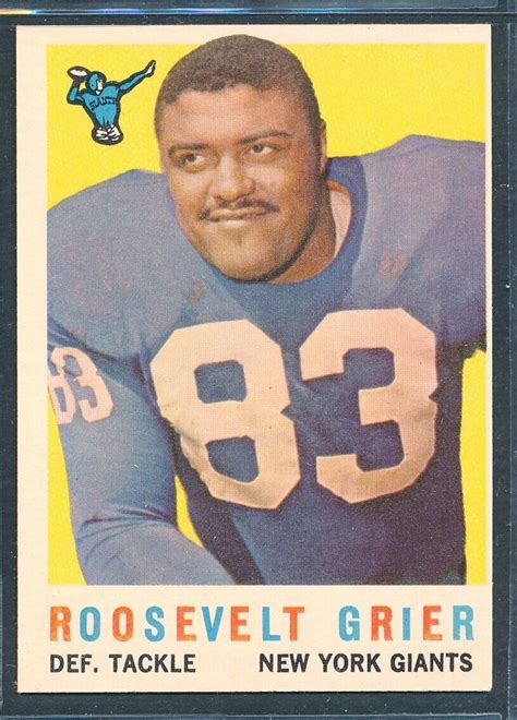 Topps Football Roosevelt Grier New York Giants Ex Mt To Nm