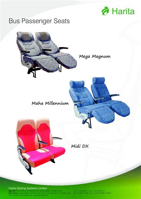 PDF Bus Passenger Seats Systems BUS SEATING Pdf Harita Seating