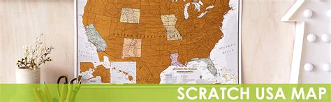 Amazon Maps International Scratch Off Map Of The United States