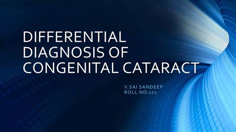 Differential Diagnosis Of Congenital Cataract Ppt