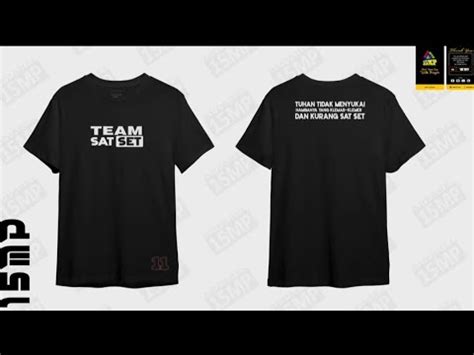 Membuat Kaos TEAM SAT SET Yang Sedang Viral Aplikasi Sablon Dtf