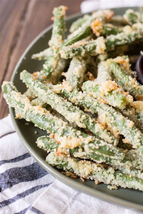 Air Fryer Green Bean Fries Baked Version Maebells