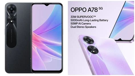 Harga Hp Oppo A78 5g Terbaru Di Oktober 2023 Desain Menarik Dan