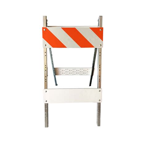 Plastic Type 1 Traffic Barricade White Traffic Safety Zone