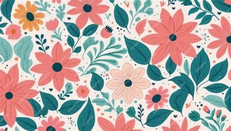 Premium Photo | Floral Pattern Background