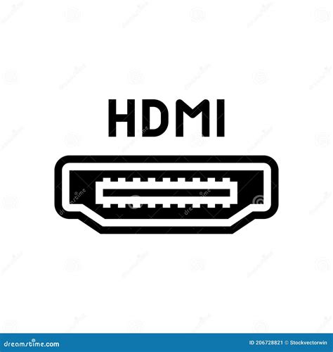 HDMI Port Realistic Composition Vector Illustration | CartoonDealer.com #211093492