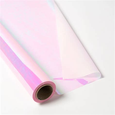 Rollo de Celofán Doble Cara Iridiscente Rosa 70cm x 25m