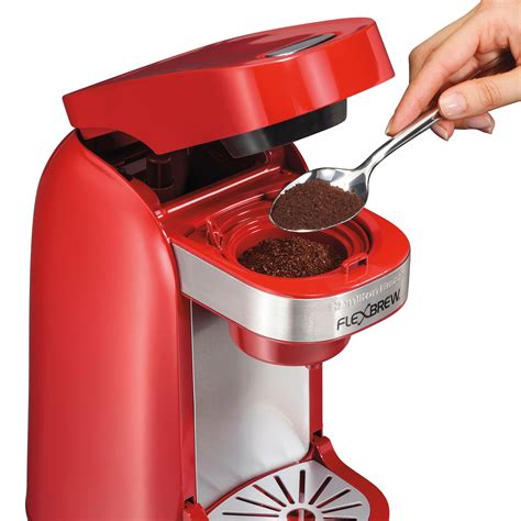 Hamilton Beach Single Serve Coffee Maker Flexbrew Red 49960 Kitchen And Dining