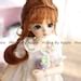 Bjd Cute Fishtail Hair Colour Imitation Mohair Wig For Inch