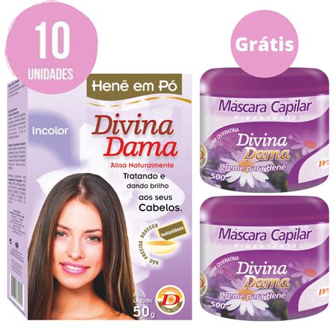 Kit C Unid Hen Em P Divina Dama Gr Incolor Shopee Brasil