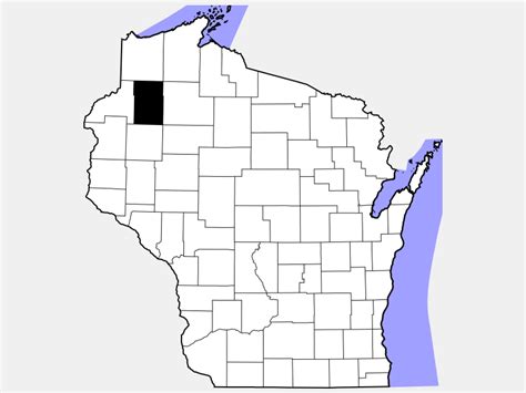 Washburn County, WI - Geographic Facts & Maps - MapSof.net