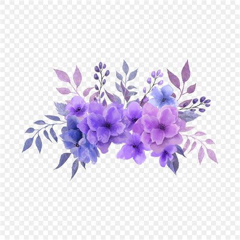 Violet Watercolor PNG Transparent, Purple Violet Clip Art Watercolor Greeting Card, Blue Purple ...