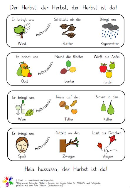 Genial Text Kinderlied Der Herbst Ist Da