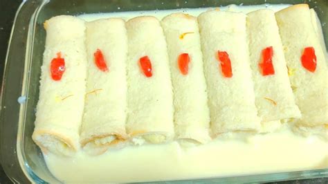 পাউরুটি ও দুধ দিয়ে স্পেশাল মালাই রোল রেসিপি। Bread Malai Roll Recipe Eid Festive Special