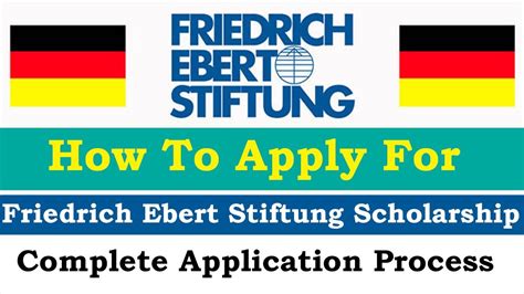 How To Apply For Friedrich Ebert Stiftung Scholarship Youtube