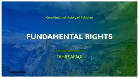 Fundamental Rights In Constitution Of Pakistan 1973 Upholding Liberty