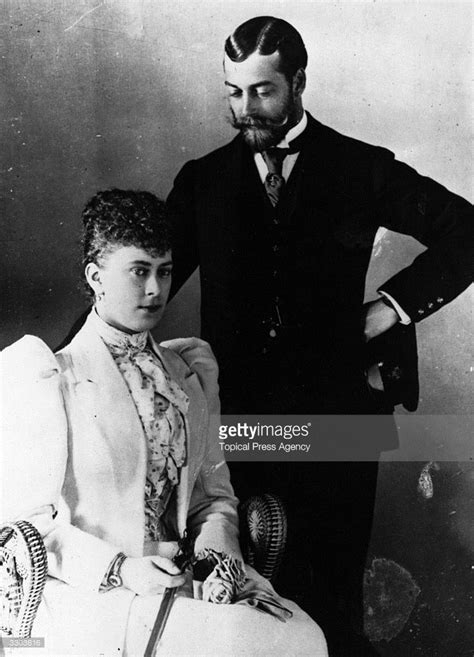 King George V with his wife Princess Mary of Teck, later Queen Mary ...