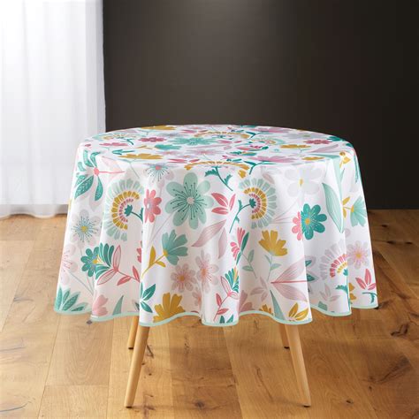 Nappe Ronde Anti Taches D Cm Indiana Jaune Linge De Table Eminza