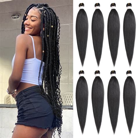 Buy Xtrend 8 Packs 30 Inch Long Pre Stretched Braiding Hair EZ Braiding