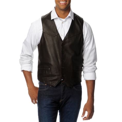 Excelled Men S Big And Tall Leather Vest Free Shipping Today 15754677