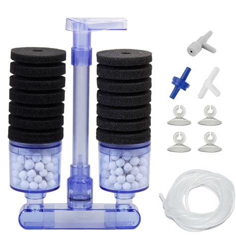 Aquaneat Sponge Filter Aquarium Filter With Ceramic Balls With