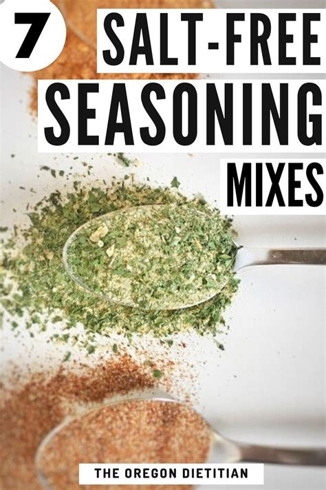 7 Homemade Salt-Free Seasonings | Recipe | Seasoning mixes, Salt free ...