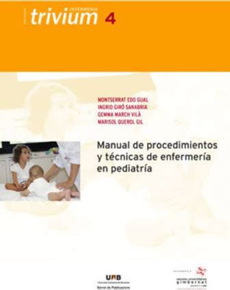 Manual De Procedimientos Y T Cnicas De Enfermer A En Pediatr A