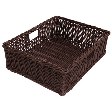 Polywicker Basket With Handles Fresh Produce Displays