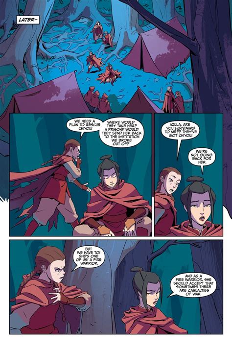 Azula In The Spirit Temple Preview Pages [comic Set Post Show After