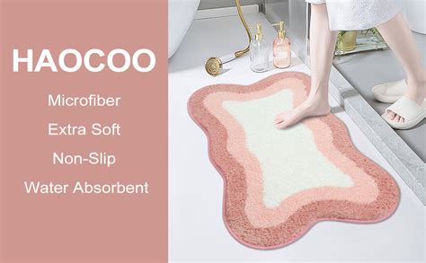 Haocoo Bathroom Runner Rugs 18x47 Inch Non Slip Long