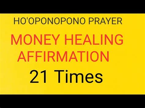 Money Affirmation Ho Oponopono Money Lawofattraction Money