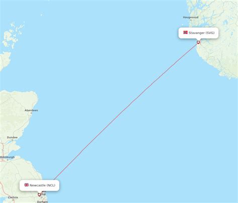 Flights From Stavanger To Newcastle SVG To NCL Flight Routes