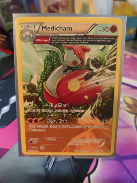 X1 Medicham 81 160 Rare Pokemon XY Primal Clash Minty Collectible