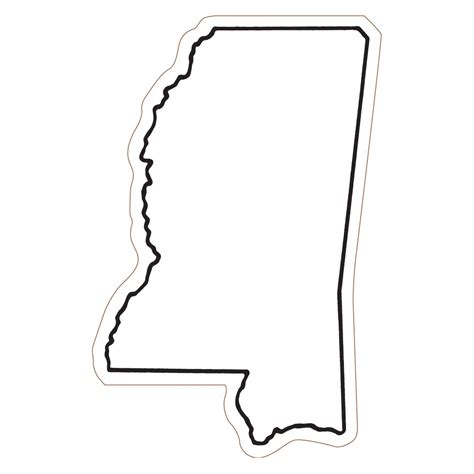 Mississippi State Outline Clipart State Outline Mississippi State Diy