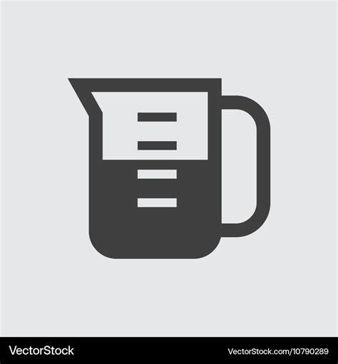 Measuring Cup Icon Royalty Free Vector Image Vectorstock