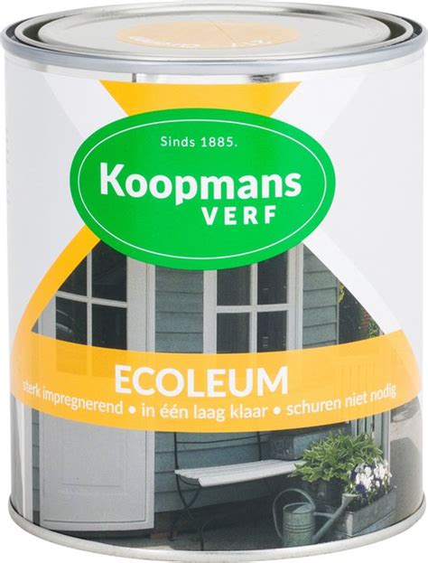 Koopmans Ecoleum Semi Dekkend 1 Liter Donkerbruin Bol