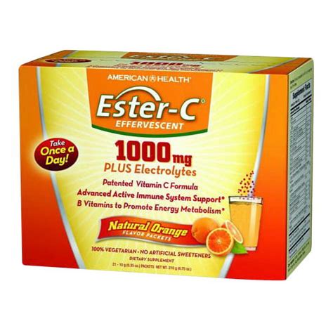 American Health EsterC Effervescent 1000mg Plus Electrolytes Packets