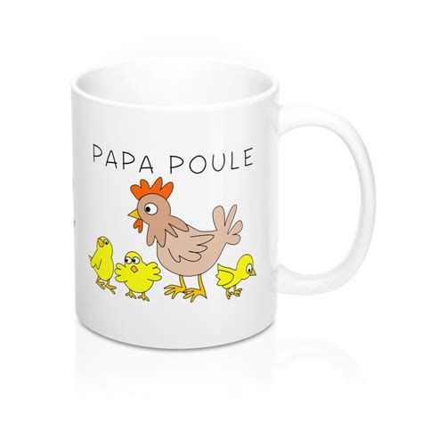 Mug Papa Maternage Humour Papa Poule Et Ses Poussins Tétée Addict