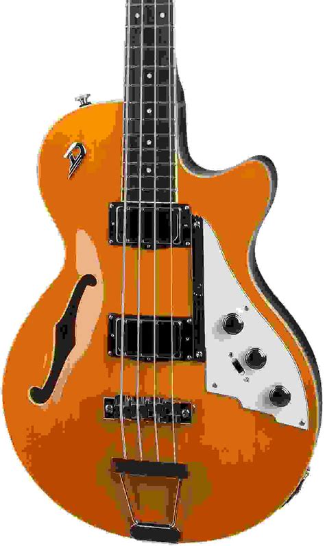 Duesenberg Starplayer Semi Hollowbody Electric Bass Vintage Orange Sweetwater