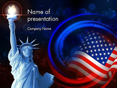 American Flag Powerpoint Template | Creative Design Templates