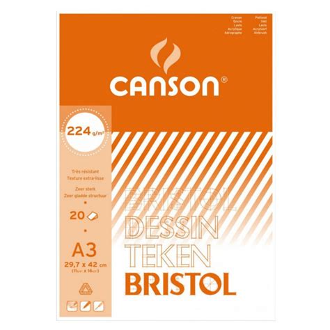 Bloc De Papier Dessin Bristol Canson G