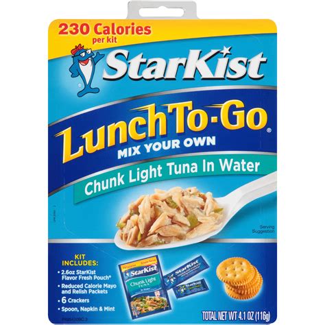 Starkist Lunch To Go Chunk Light Tuna Kit 41oz Pkg Garden Grocer