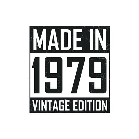 Made In Vintage Birthday T Shirt For Those Born In The Year