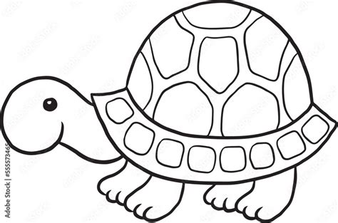 Cute Turtle Clipart Black And White