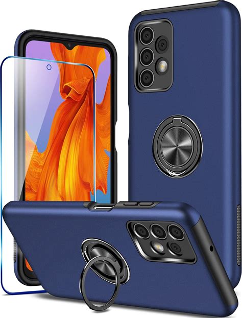 KRAFTCARE for Samsung A13/A04S Case with Kickstand Ring and Screen