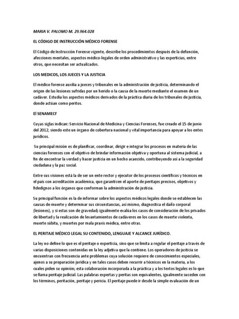 Trabajo I Pdf Jurisprudencia Médica Testigo Experto